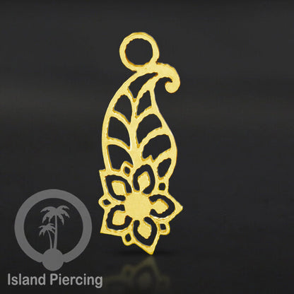 Body Jewelry Charm, liotin kecil, Stainless charm, steel charm, bracelet charm, warna gold.