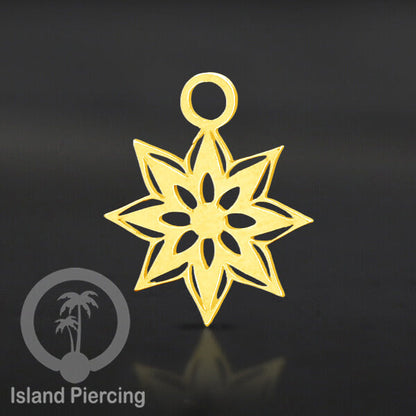 Body Jewelry Charm, liotin kecil, Stainless charm, steel charm, bracelet charm, warna gold.