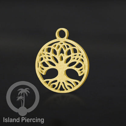 Body Jewelry Charm, liotin kecil, Stainless charm, steel charm, bracelet charm, warna gold.