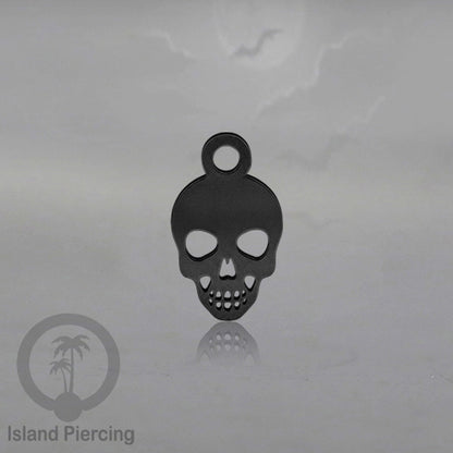 Body Jewelry Charm Stainless Liotin model Halloween Gothic jewelry warna hitam, tengkorak sihir peti...