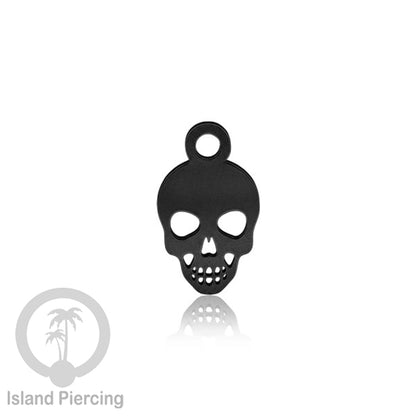 Body Jewelry Charm Stainless Liotin model Halloween Gothic jewelry warna hitam, tengkorak sihir peti...