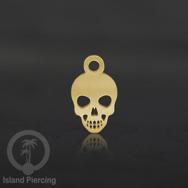 Body Jewelry Charm Stainless Liotin model Halloween Gothic jewelry warna gold, tengkorak sihir peti...