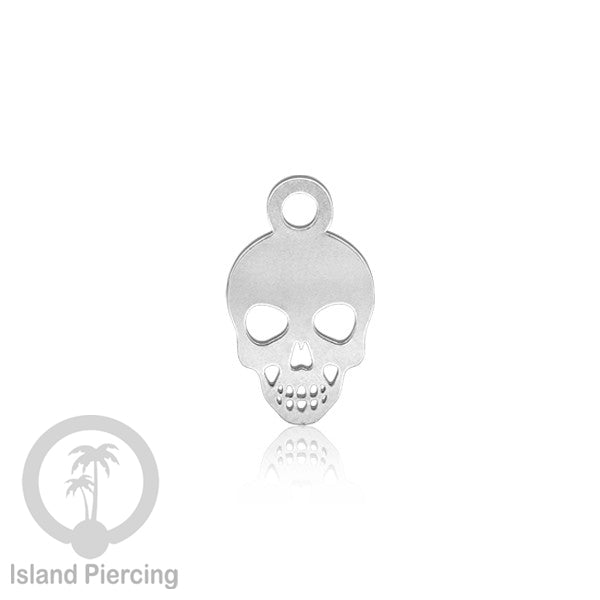 Body Jewelry Charm Stainless Liotin model Halloween Gothic jewelry warna silver, tengkorak sihir peti...