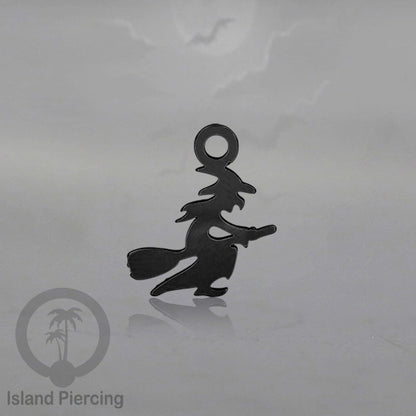 Body Jewelry Charm Stainless Liotin model Halloween Gothic jewelry warna hitam, tengkorak sihir peti...