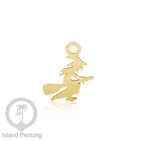 Body Jewelry Charm Stainless Liotin model Halloween Gothic jewelry warna gold, tengkorak sihir peti...