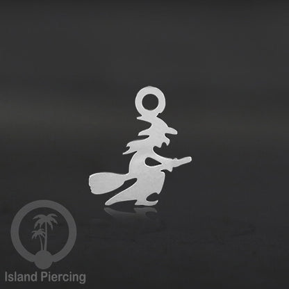 Body Jewelry Charm Stainless Liotin model Halloween Gothic jewelry warna silver, tengkorak sihir peti...