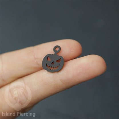 Body Jewelry Charm Stainless Liotin model Halloween Gothic jewelry warna hitam, tengkorak sihir peti...
