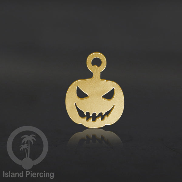 Body Jewelry Charm Stainless Liotin model Halloween Gothic jewelry warna gold, tengkorak sihir peti...