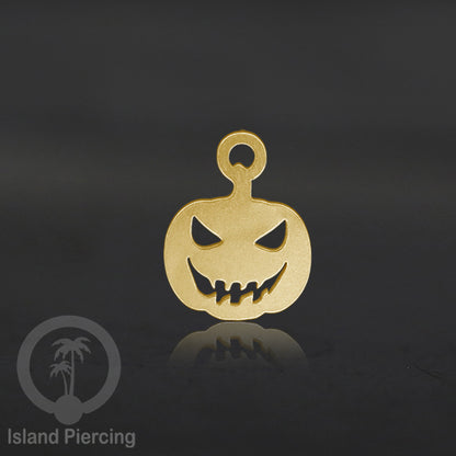 Body Jewelry Charm Stainless Liotin model Halloween Gothic jewelry warna gold, tengkorak sihir peti...
