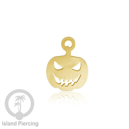 Body Jewelry Charm Stainless Liotin model Halloween Gothic jewelry warna gold, tengkorak sihir peti...