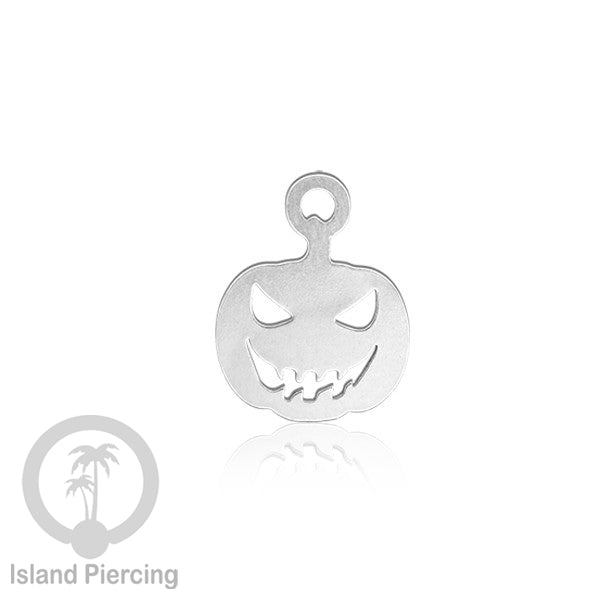 Body Jewelry Charm Stainless Liotin model Halloween Gothic jewelry warna silver, tengkorak sihir peti...