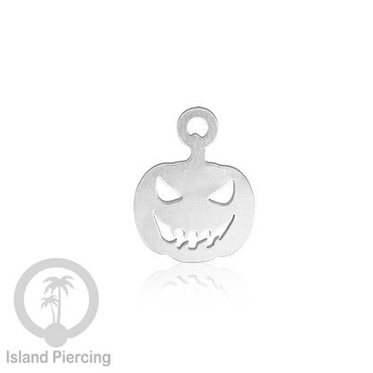 Body Jewelry Charm Stainless Liotin model Halloween Gothic jewelry warna silver, tengkorak sihir peti...