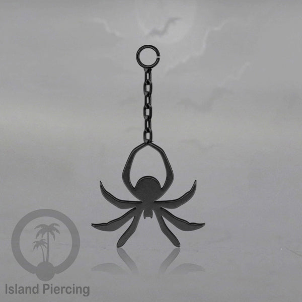 Body Jewelry Charm Stainless Liotin model Halloween Gothic jewelry warna hitam, tengkorak sihir peti...