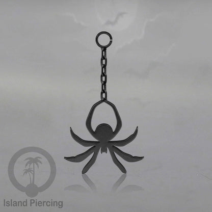 Body Jewelry Charm Stainless Liotin model Halloween Gothic jewelry warna hitam, tengkorak sihir peti...