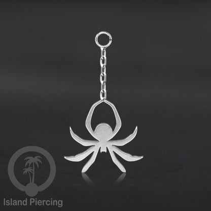 Body Jewelry Charm Stainless Liotin model Halloween Gothic jewelry warna silver, tengkorak sihir peti...