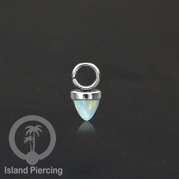 Piercing Charm yang Liotin Stainless kecil warna emas dan silver dengan batu bentuk peluru
