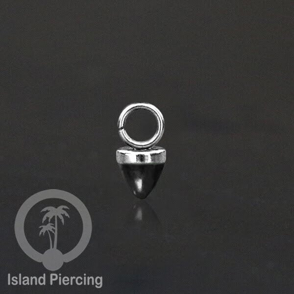 Piercing Charm yang Liotin Stainless kecil warna emas dan silver dengan batu bentuk peluru