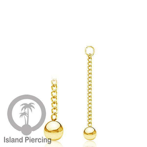 Body Jewelry Charm Chain bisa dekorasi Tindik Perhiasan lain warna gold