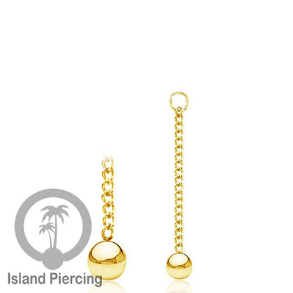 Body Jewelry Charm Chain bisa dekorasi Tindik Perhiasan lain warna gold