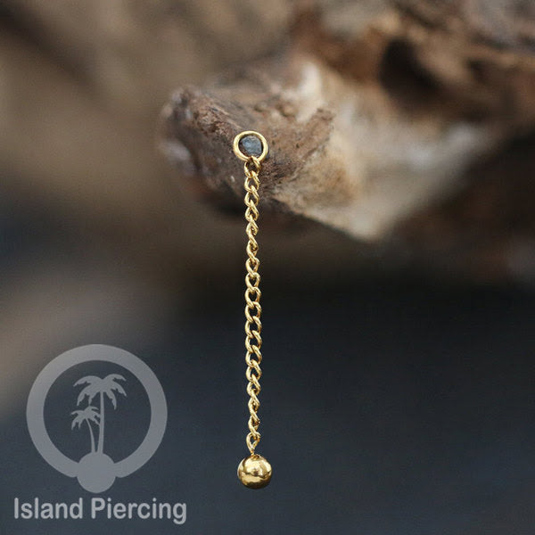 Body Jewelry Charm Chain bisa dekorasi Tindik Perhiasan lain warna gold