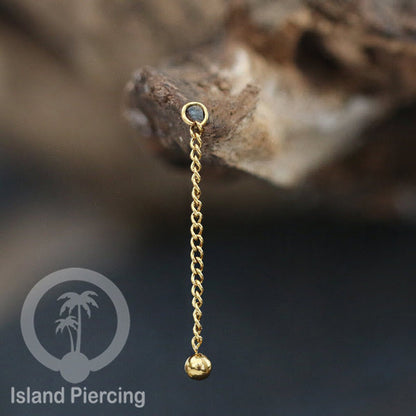 Body Jewelry Charm Chain bisa dekorasi Tindik Perhiasan lain warna gold