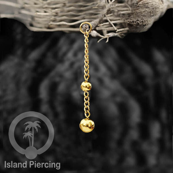 Body Jewelry Charm Chain bisa dekorasi Tindik Perhiasan lain warna gold