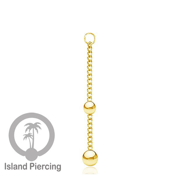 Body Jewelry Charm Chain bisa dekorasi Tindik Perhiasan lain warna gold