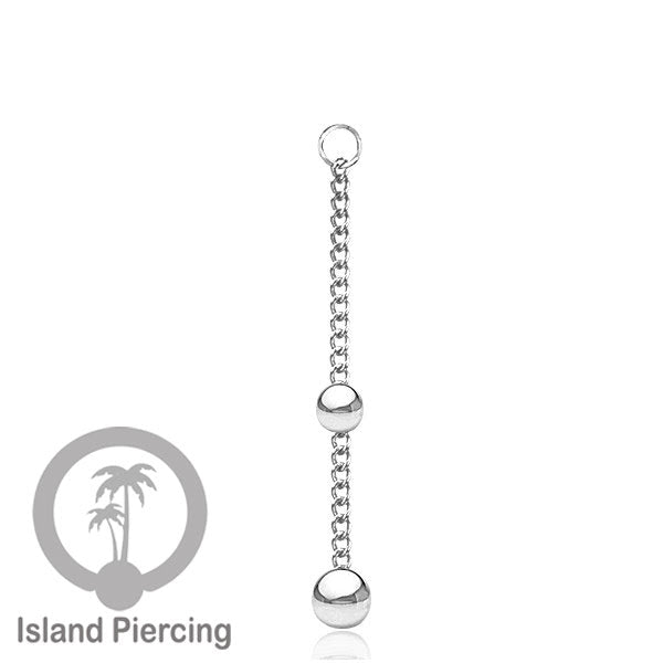 Body Jewelry Charm Chain bisa dekorasi tindik perhiasan lain warna silver