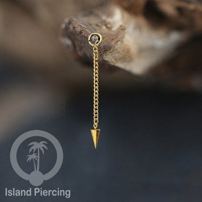 Body Jewelry Charm Chain bisa dekorasi Tindik Perhiasan lain warna gold