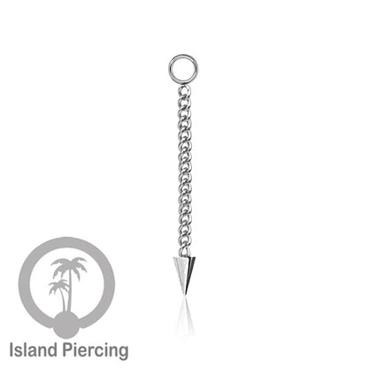 Body Jewelry Charm Chain bisa dekorasi tindik perhiasan lain warna silver