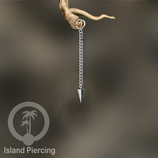 Body Jewelry Charm Chain bisa dekorasi tindik perhiasan lain warna silver