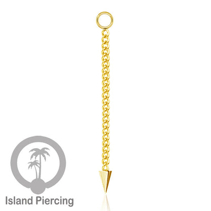 Body Jewelry Charm Chain bisa dekorasi Tindik Perhiasan lain warna gold