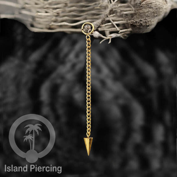 Body Jewelry Charm Chain bisa dekorasi Tindik Perhiasan lain warna gold