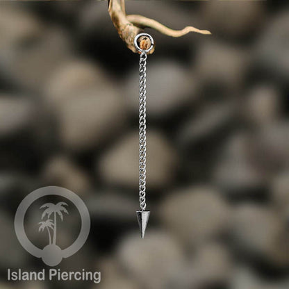 Body Jewelry Charm Chain bisa dekorasi tindik perhiasan lain warna silver