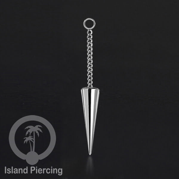Body Jewelry Charm Chain spike besar untuk Tindik Perhiasan warna gold dan silver