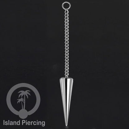 Body Jewelry Charm Chain spike besar untuk Tindik Perhiasan warna gold dan silver