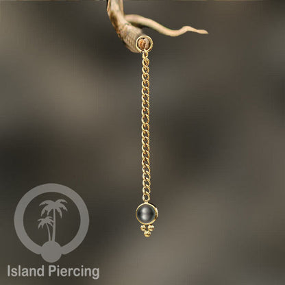 Body Jewelry Charm Chain bisa dekorasi Tindik Perhiasan lain warna gold dengan batu