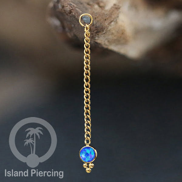 Body Jewelry Charm Chain bisa dekorasi Tindik Perhiasan lain warna gold dengan batu
