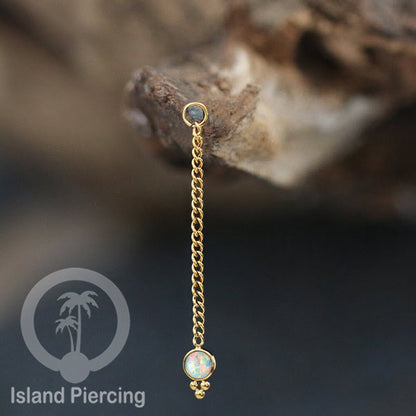 Body Jewelry Charm Chain bisa dekorasi Tindik Perhiasan lain warna gold dengan batu