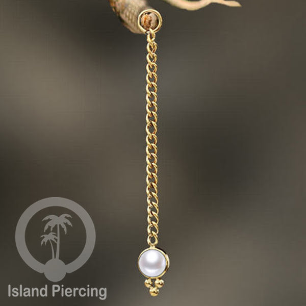 Body Jewelry Charm Chain bisa dekorasi Tindik Perhiasan lain warna gold dengan batu