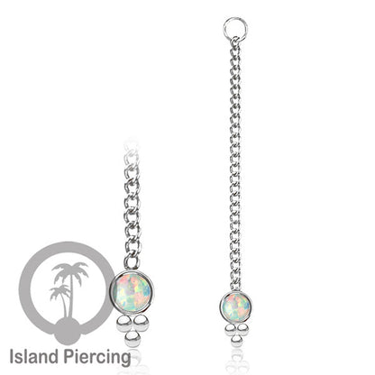 Body Jewelry Charm Chain bisa dekorasi Tindik Perhiasan lain warna silver dengan batu