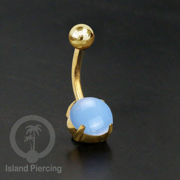 Anting Pusar/Navel Bar warna gold Piercing Jewelry dengan banyak pilihan batu asli