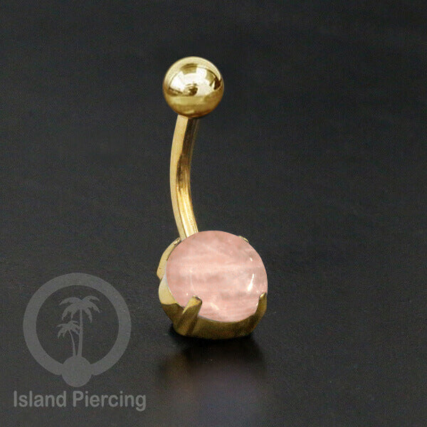 Anting Pusar/Navel Bar warna gold Piercing Jewelry dengan banyak pilihan batu asli