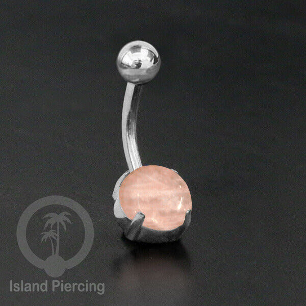 Anting Pusar/Navel Bar warna silver Piercing Jewelry dengan banyak pilihan batu asli