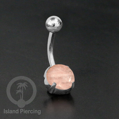 Anting Pusar/Navel Bar warna silver Piercing Jewelry dengan banyak pilihan batu asli
