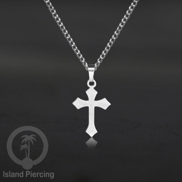 Kalung Stainless Necklace Liontin kecil warna silver motif Ular, Salip, Peti ,Nada, Yogi...