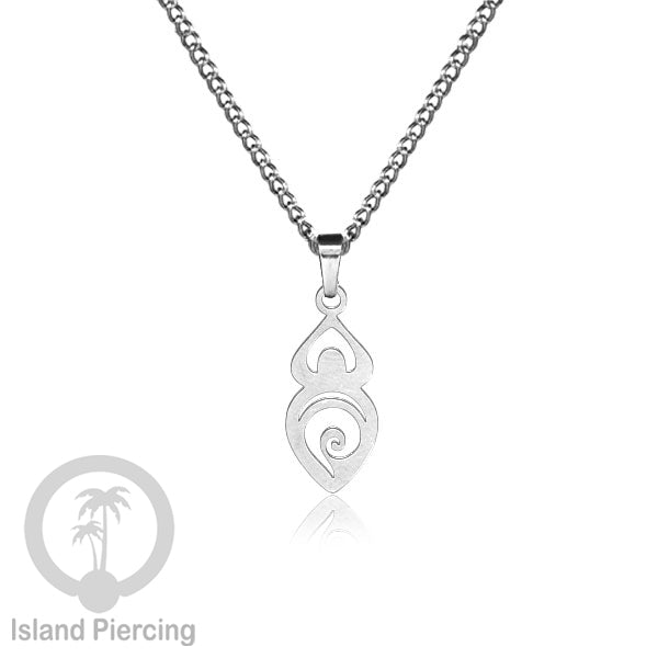 Kalung Stainless Necklace Liontin kecil warna silver motif Ular, Salip, Peti ,Nada, Yogi...