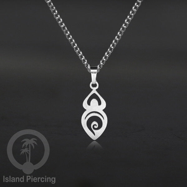 Kalung Stainless Necklace Liontin kecil warna silver motif Ular, Salip, Peti ,Nada, Yogi...