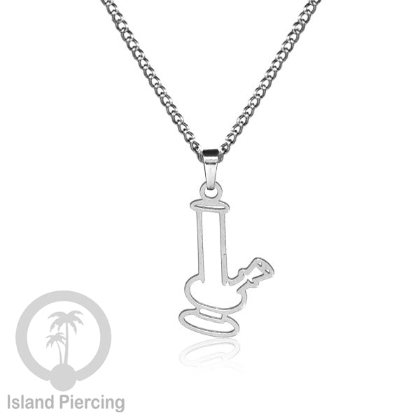 Steel Chain Necklace, kalung stainless Liontin warna Silver. Peace, Anarchy, Spiral, Gecko...