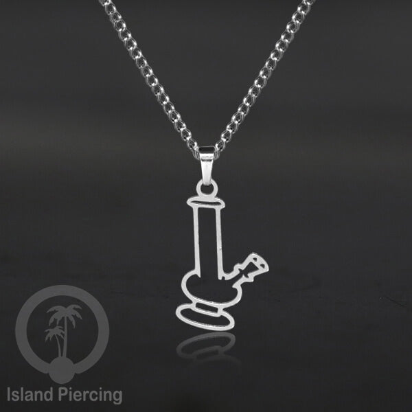 Steel Chain Necklace, kalung stainless Liontin warna Silver. Peace, Anarchy, Spiral, Gecko...